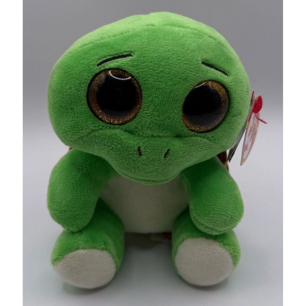 Ty Beanie Boos Turbo the Turtle Green Plush MWMT